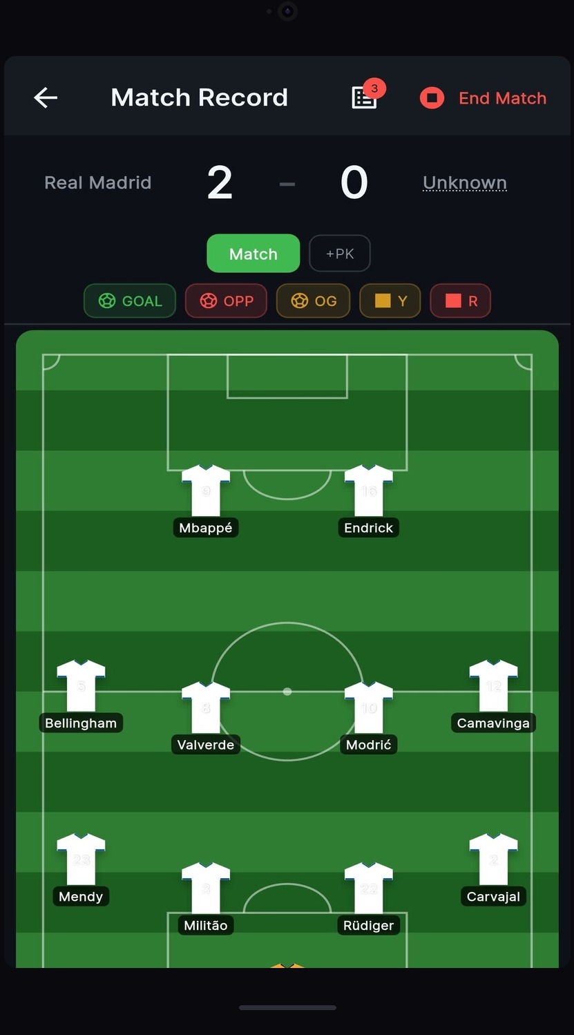 Live Match Tracking